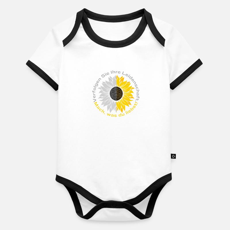 mach was du liebst Baby Bio-Kurzarm-Kontrastbody