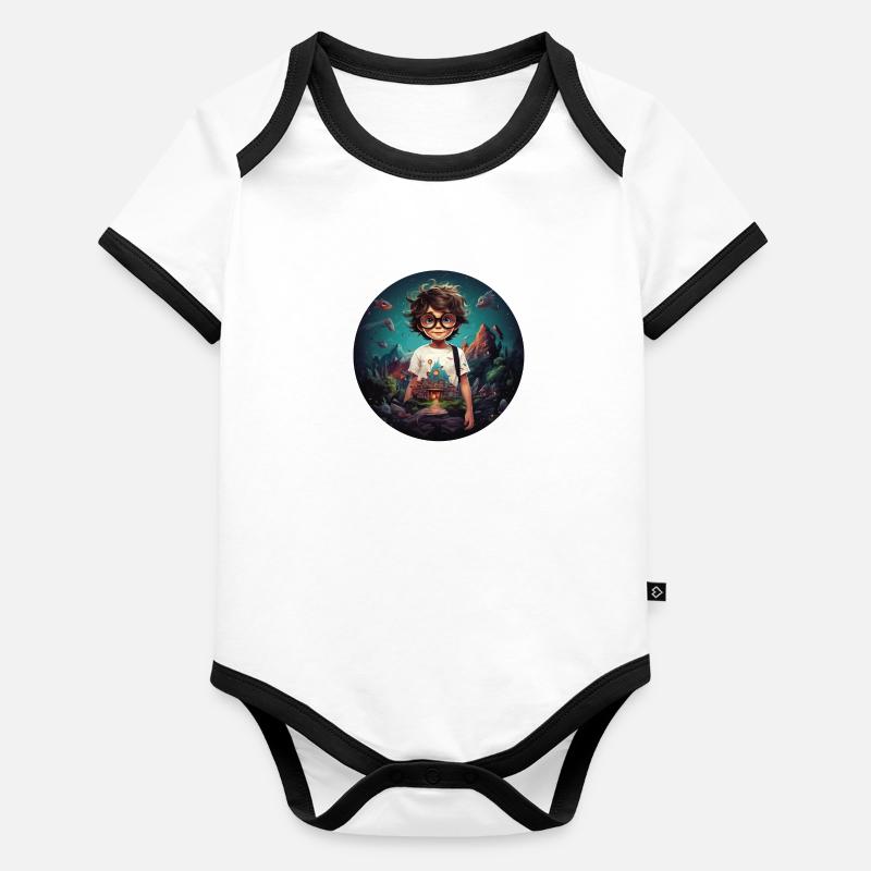 Young explorer Organic Baby Contrasting Bodysuit