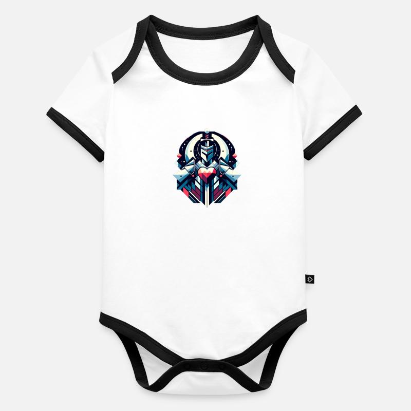Tristan Body Bébé bio contrasté manches courtes