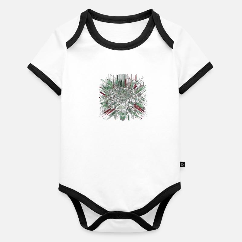 Cybernetic Core Organic Baby Contrasting Bodysuit
