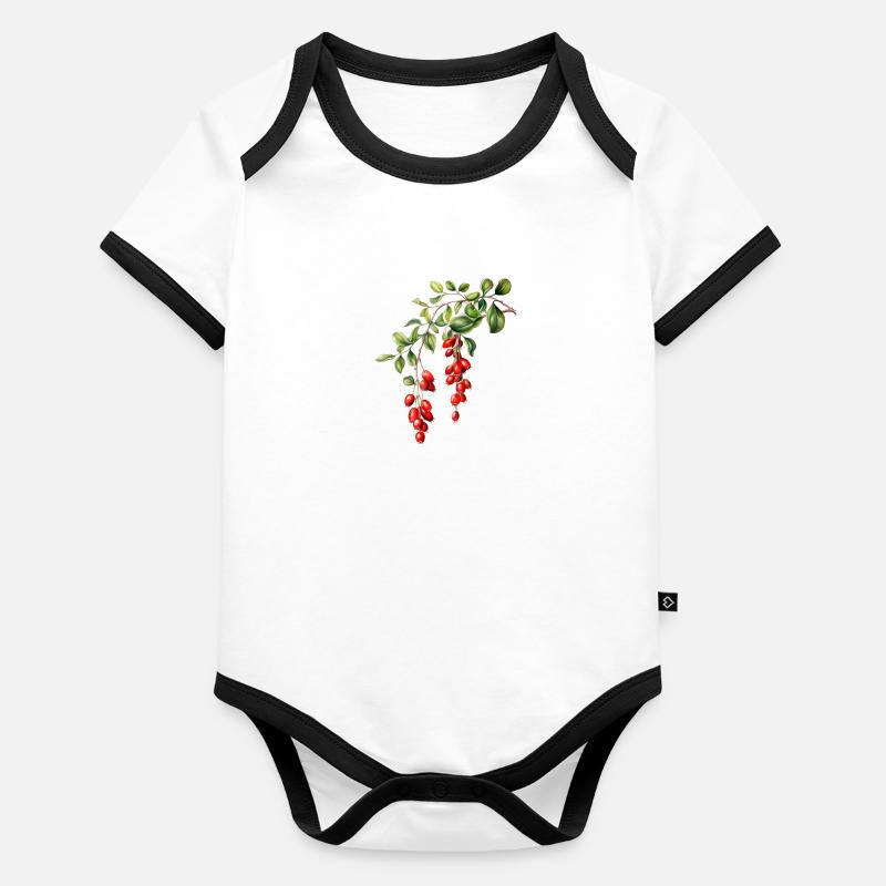 Mistletoe Magic Organic Baby Contrasting Bodysuit