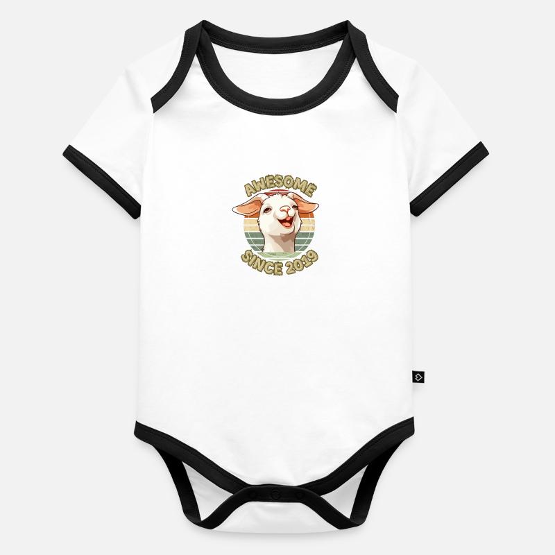 awesome Seit 2019 - Humor Geburtstagsgeschenk 2019 Baby Bio-Kurzarm-Kontrastbody
