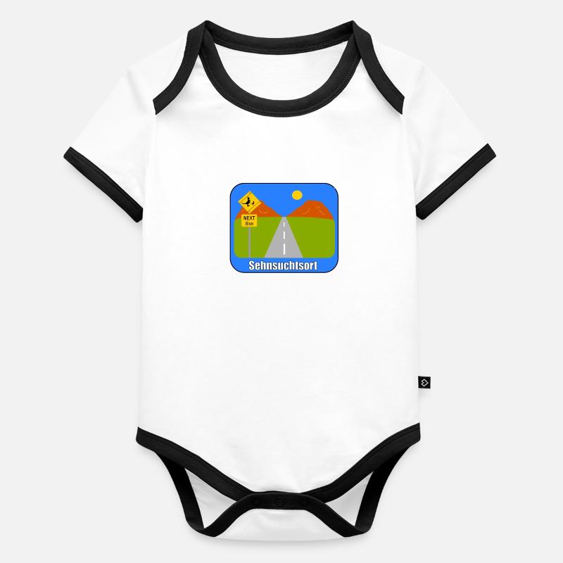 A place of longing Organic Baby Contrasting Bodysuit