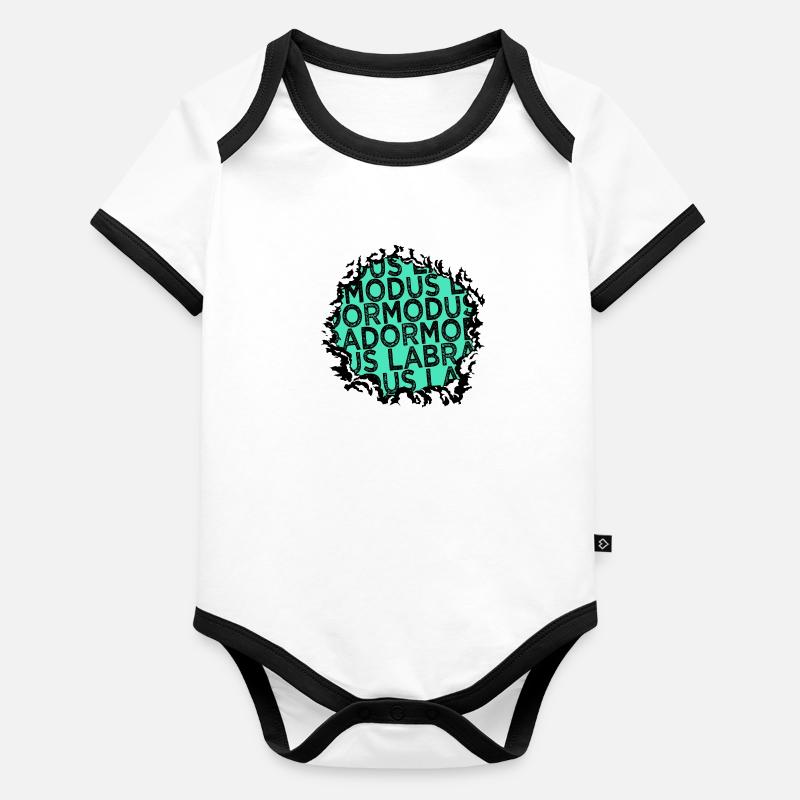 hund statement geburtstagsgeschenkidee Baby Bio-Kurzarm-Kontrastbody