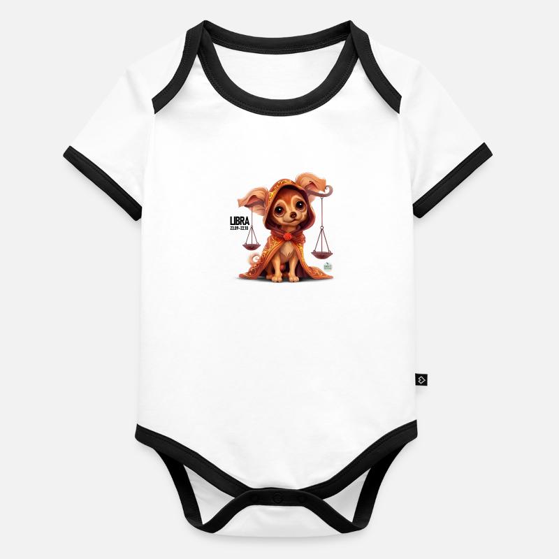 Chiot Balance Body Bébé bio contrasté manches courtes