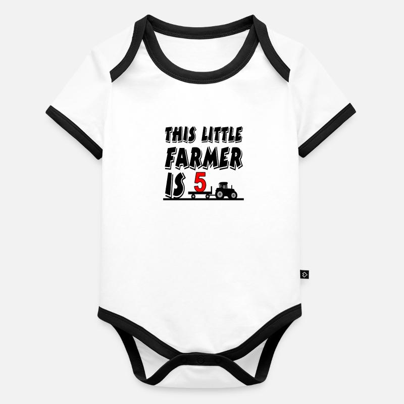 Farmer Organic Baby Contrasting Bodysuit