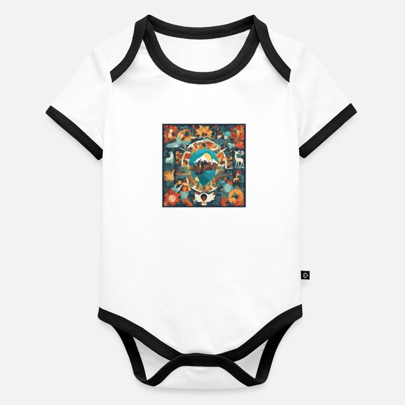 Natural Harmony Organic Baby Contrasting Bodysuit