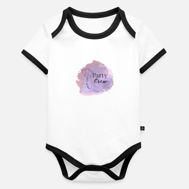 Party Baby Bio-Kurzarm-Kontrastbody