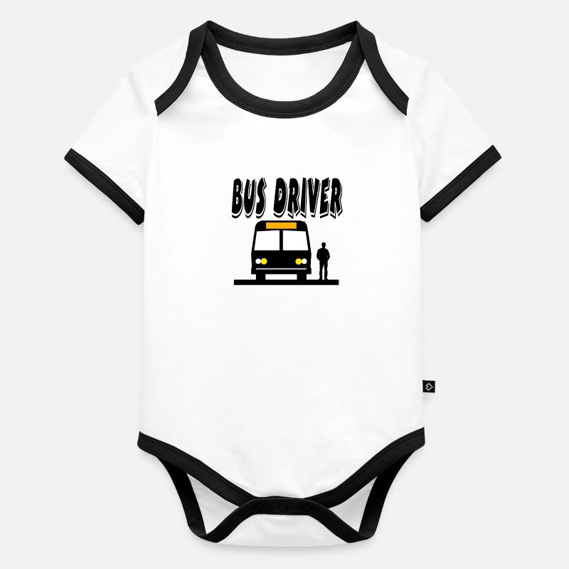 Bus Baby Bio-Kurzarm-Kontrastbody