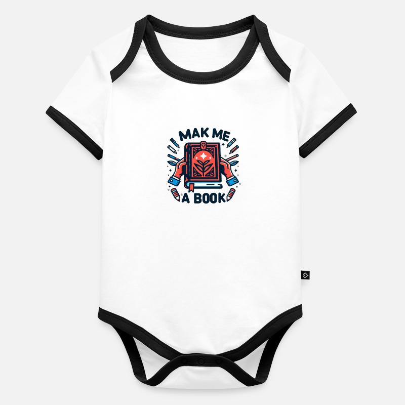 Make me a book Organic Baby Contrasting Bodysuit