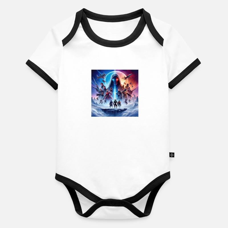 Good vs Evil Organic Baby Contrasting Bodysuit