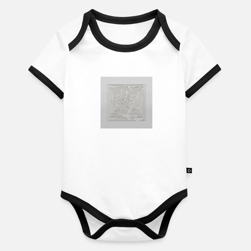 L’élégance libérale Body Bébé bio contrasté manches courtes