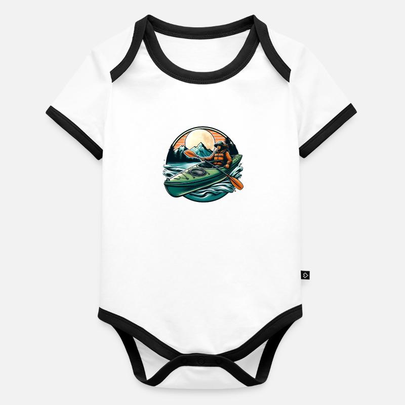 Conoe-Kayak Organic Baby Contrasting Bodysuit