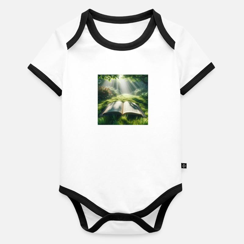 Book Organic Baby Contrasting Bodysuit