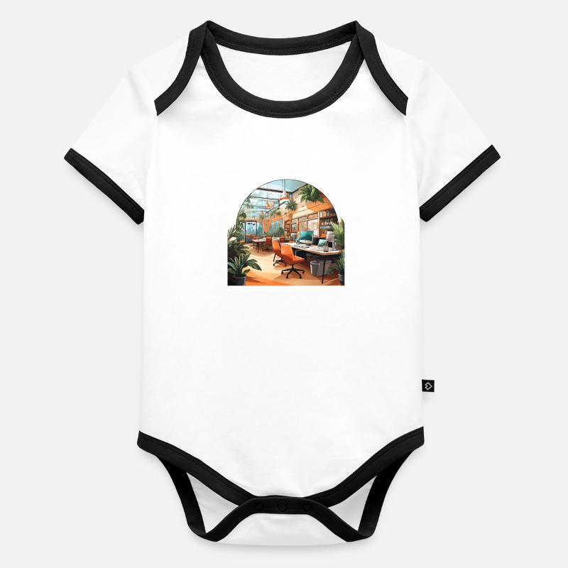 Collaboration Hub Organic Baby Contrasting Bodysuit