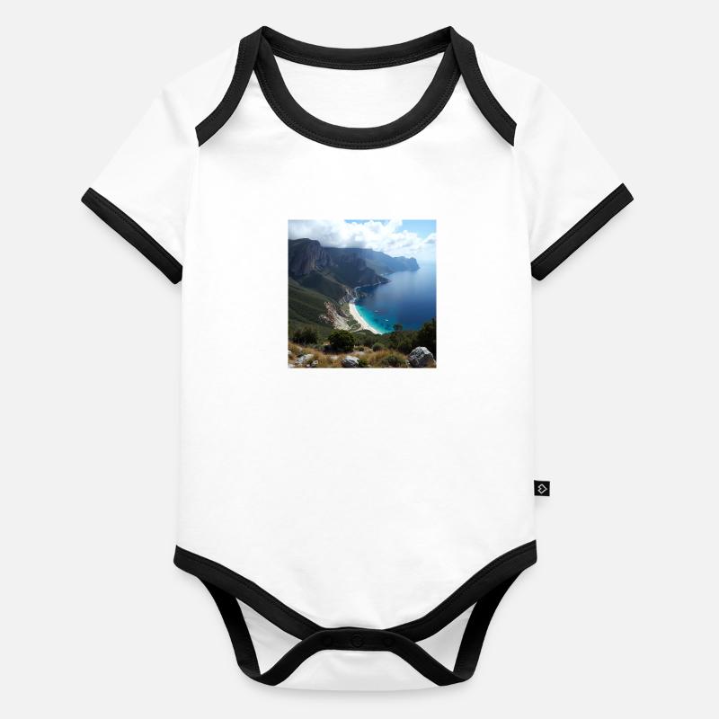 Landscape Organic Baby Contrasting Bodysuit