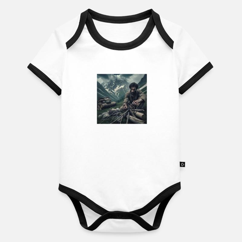 Wilderness survival Organic Baby Contrasting Bodysuit