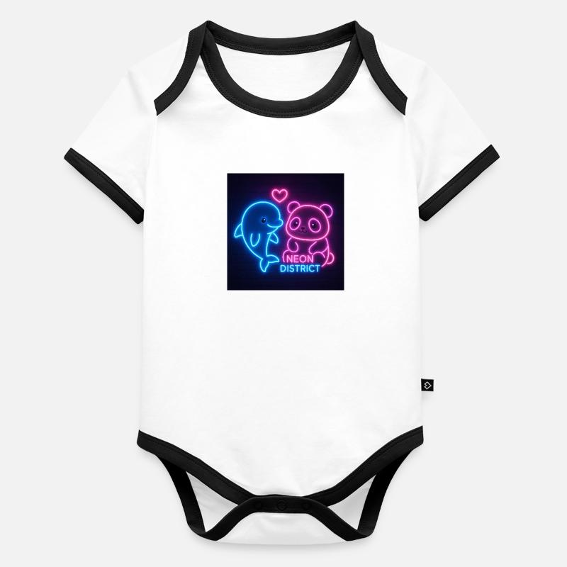 Neon Pals Organic Baby Contrasting Bodysuit