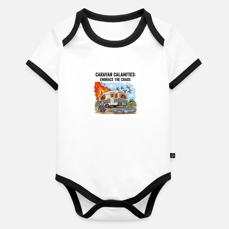Embrace the Chaos Organic Baby Contrasting Bodysuit
