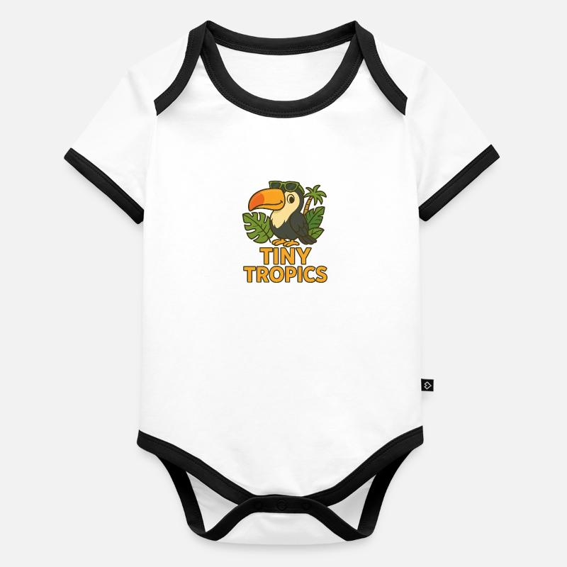 Tiny Tropics – Toucan Organic Baby Contrasting Bodysuit