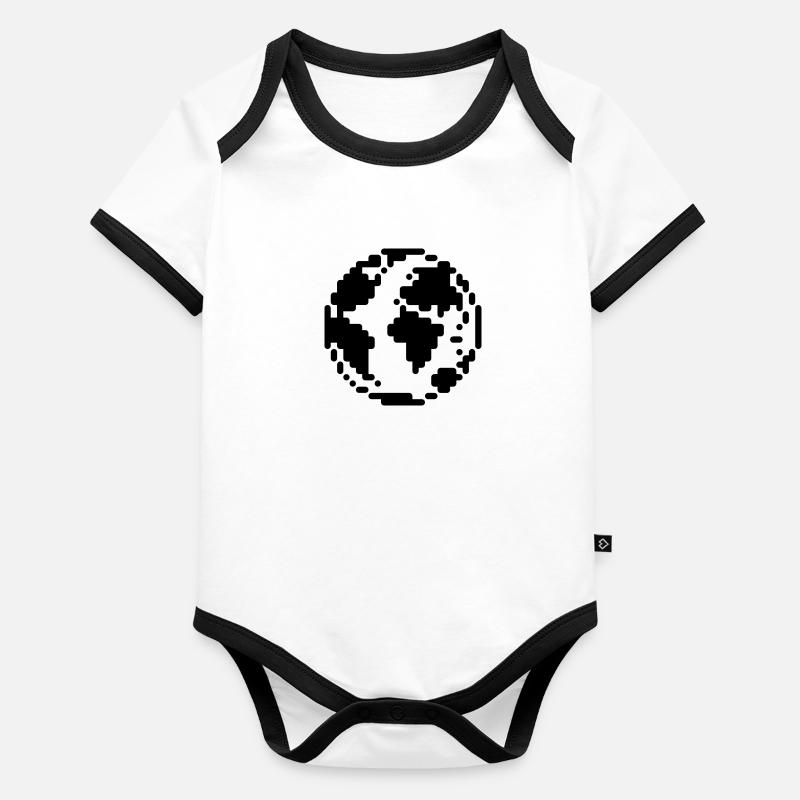 earth Organic Baby Contrasting Bodysuit