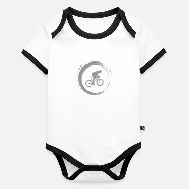 Vélo de course Body Bébé bio contrasté manches courtes