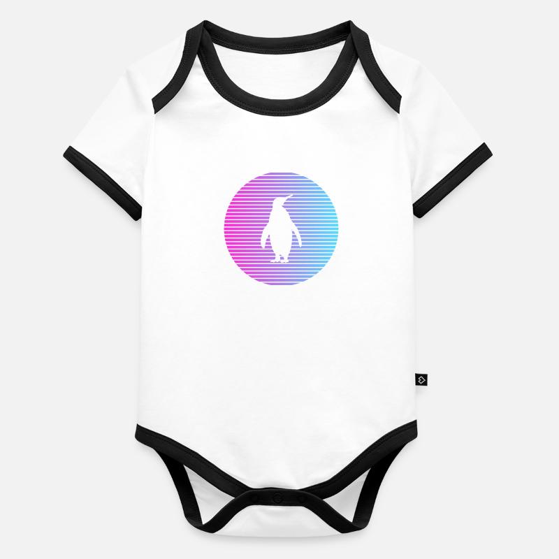 penguin Organic Baby Contrasting Bodysuit