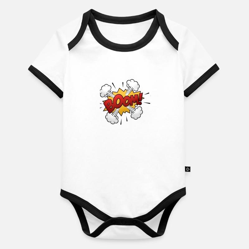 BOOM Organic Baby Contrasting Bodysuit