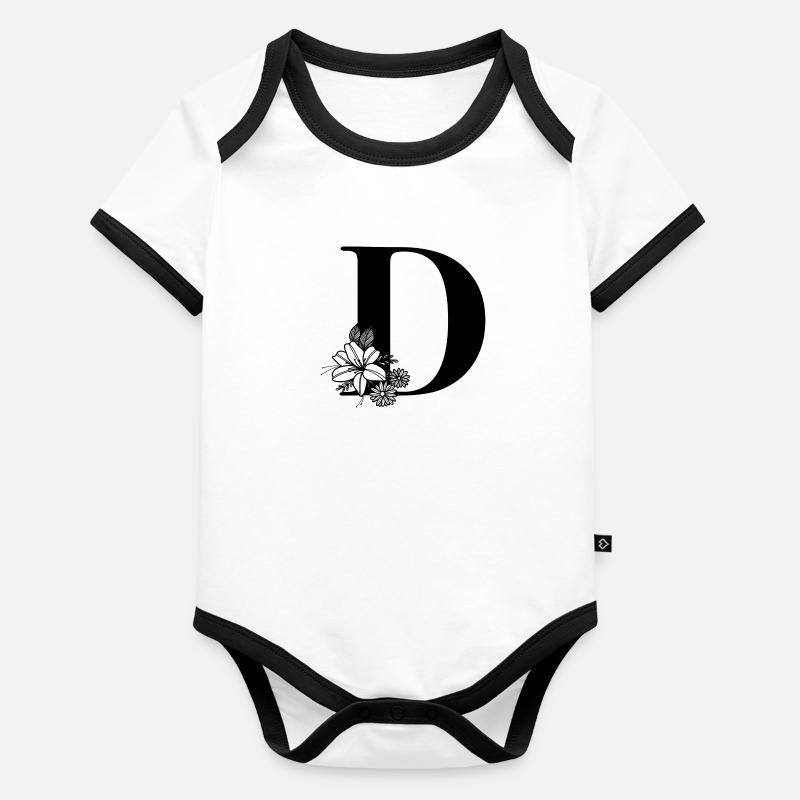 Point D Body Bébé bio contrasté manches courtes