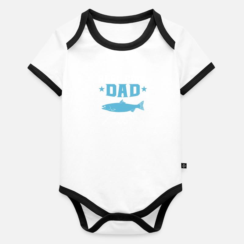 Reel Cool Papa Pêcheur pêcheur Body Bébé bio contrasté manches courtes