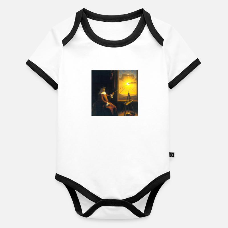 Secret Symbolism Organic Baby Contrasting Bodysuit