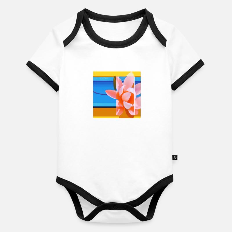 PINK ROSE Organic Baby Contrasting Bodysuit