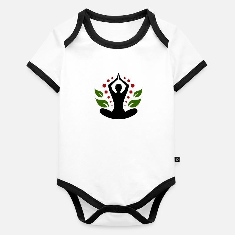 Yoga Body Bébé bio contrasté manches courtes