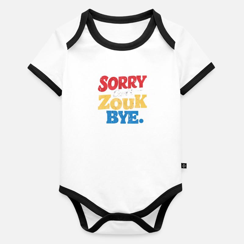Zouk-Tanz-Geschenk Baby Bio-Kurzarm-Kontrastbody