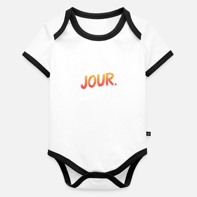 Chaque jour compte Body Bébé bio contrasté manches courtes