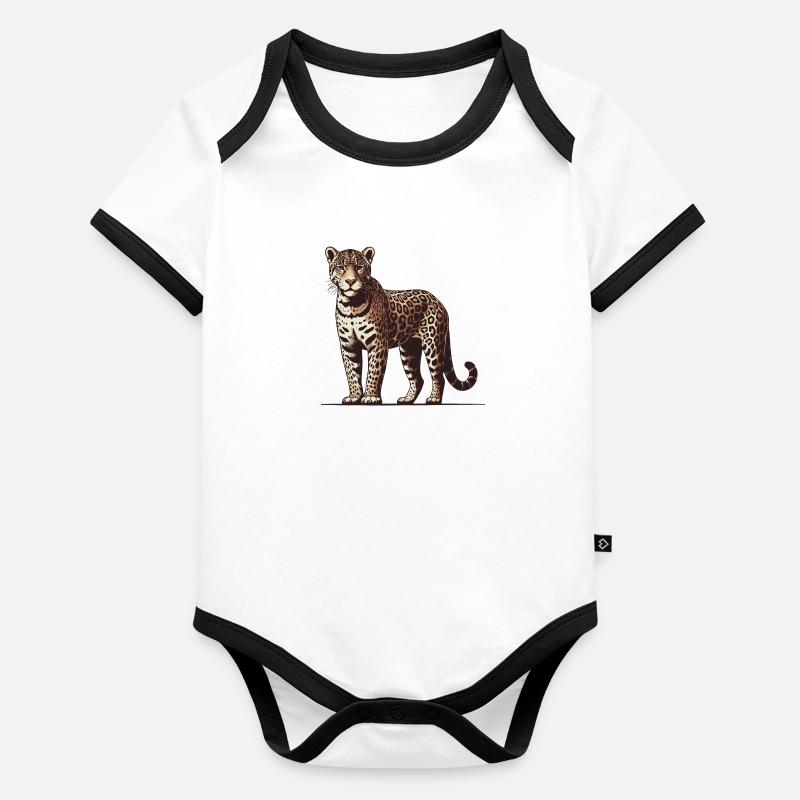 Jaguar Baby Bio-Kurzarm-Kontrastbody