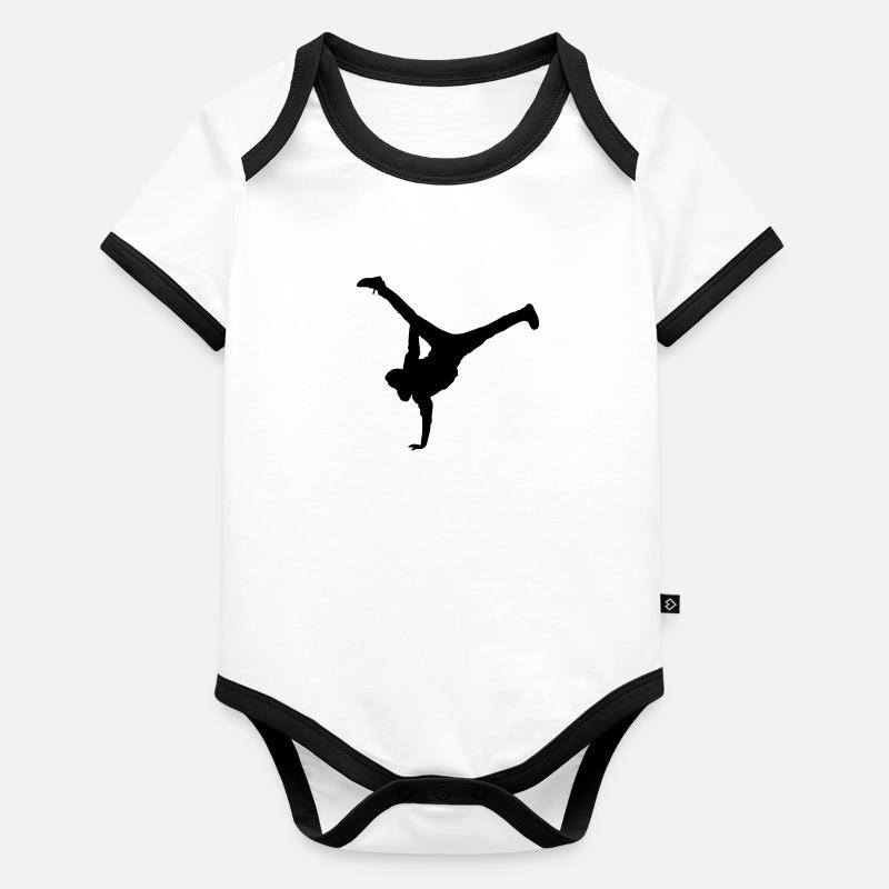 breakdance move Baby Bio-Kurzarm-Kontrastbody