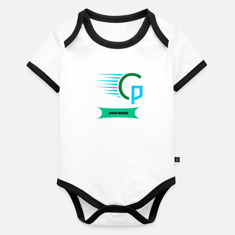 Cp awareness Organic Baby Contrasting Bodysuit