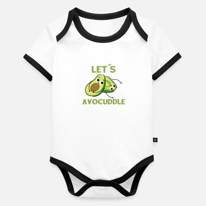 Avocado cuddling Organic Baby Contrasting Bodysuit