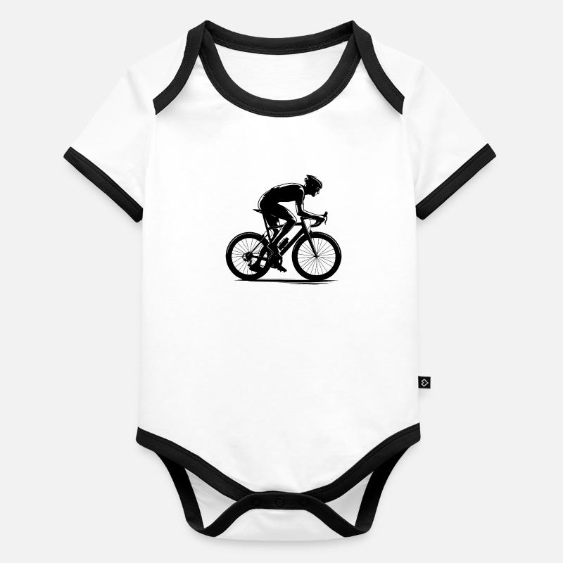 Vélo de route - Marathon Body Bébé bio contrasté manches courtes