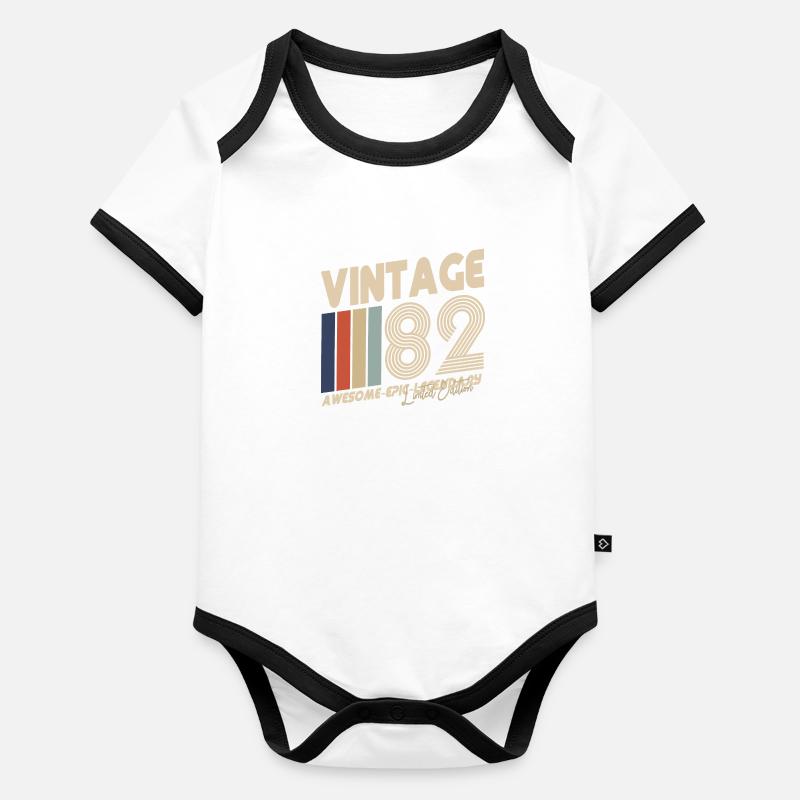 82 Body Bébé bio contrasté manches courtes