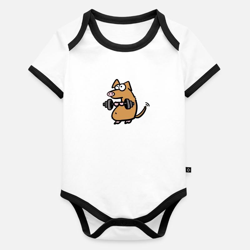 Weaker self Organic Baby Contrasting Bodysuit