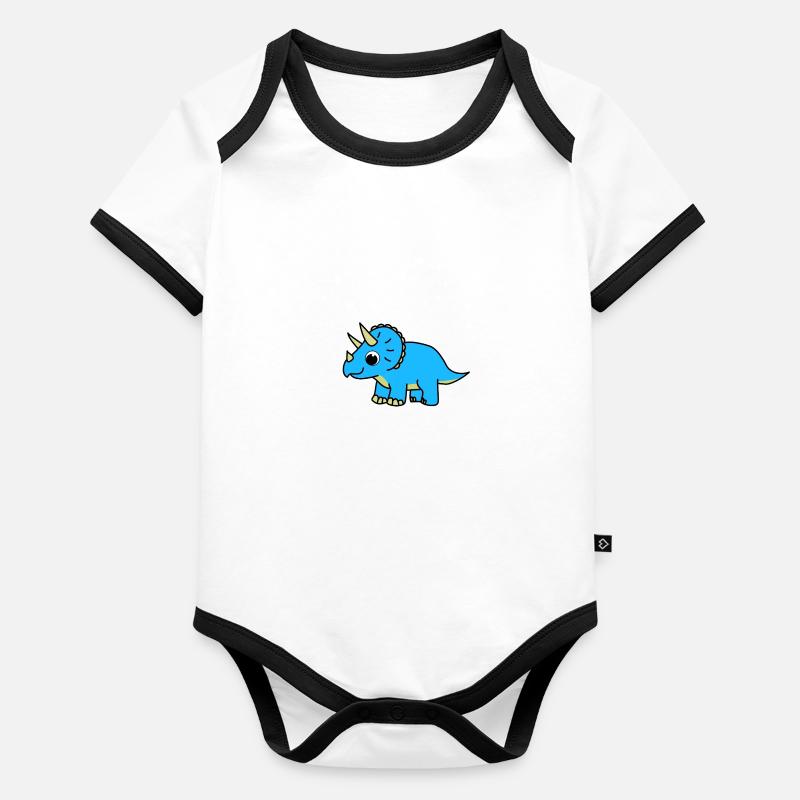 Starry Sky Dino Organic Baby Contrasting Bodysuit