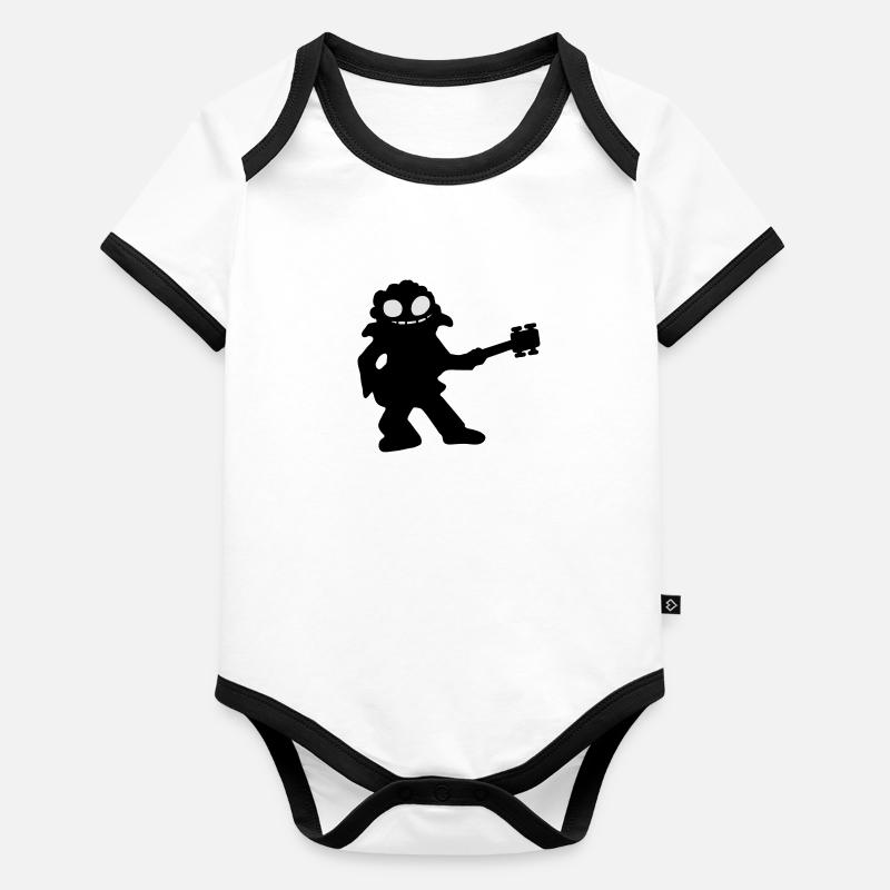 bass guitar Organic Baby Contrasting Bodysuit