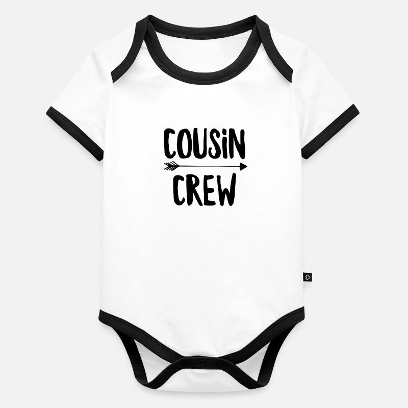 Équipage Cousin Body Bébé bio contrasté manches courtes