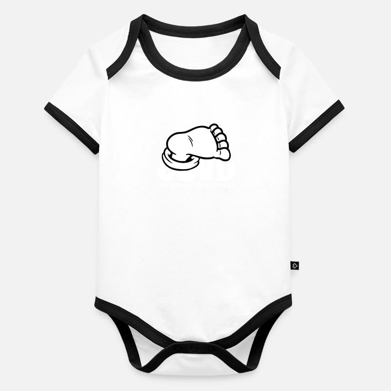 jcvd Body Bébé bio contrasté manches courtes