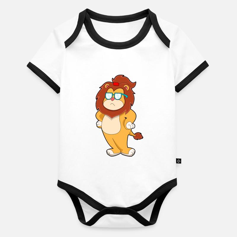 Leo Sunglasses Organic Baby Contrasting Bodysuit