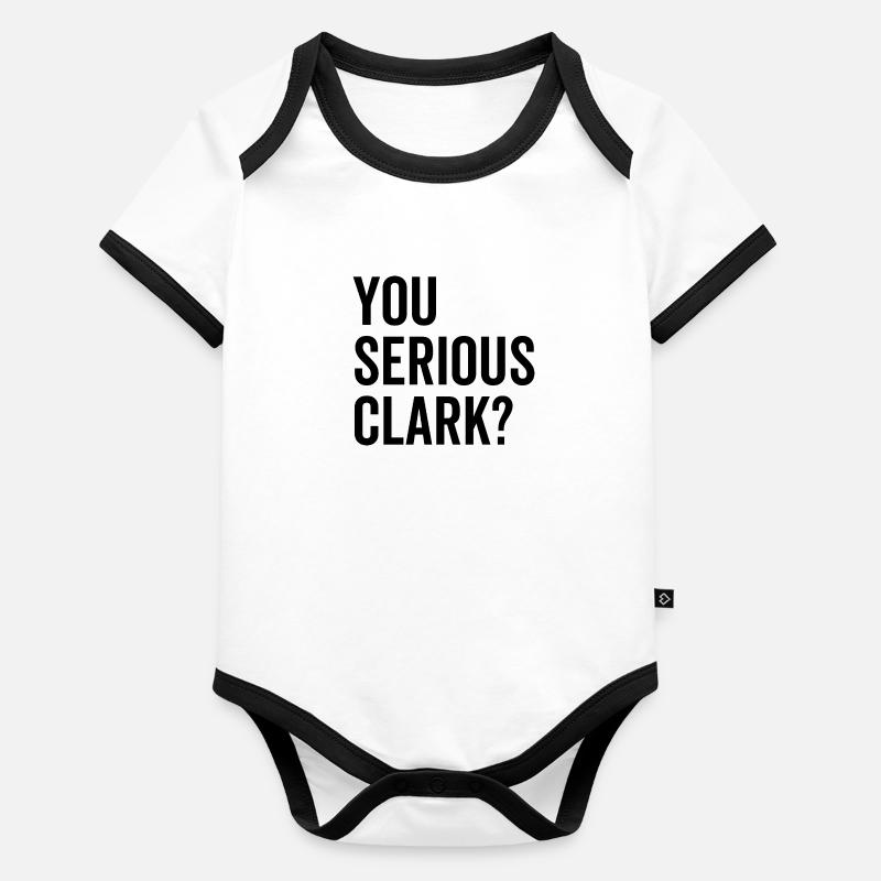 Du ernst Clark? Baby Bio-Kurzarm-Kontrastbody