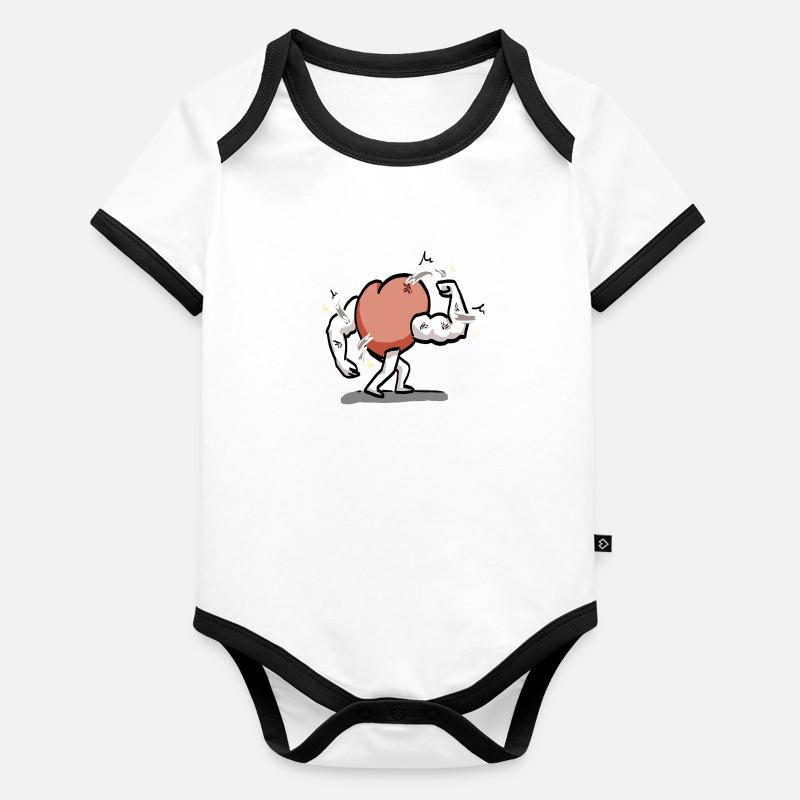 Kurt #3 Organic Baby Contrasting Bodysuit