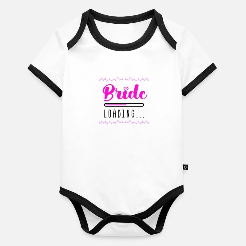 bride loading Baby Bio-Kurzarm-Kontrastbody